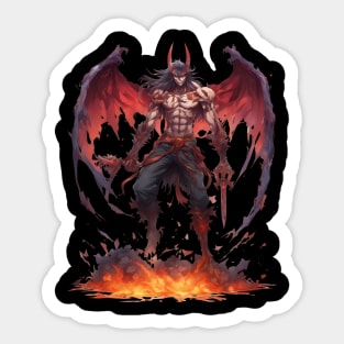 Malevolent Depths Perils of the Evil Demon Hell Underworld Sticker